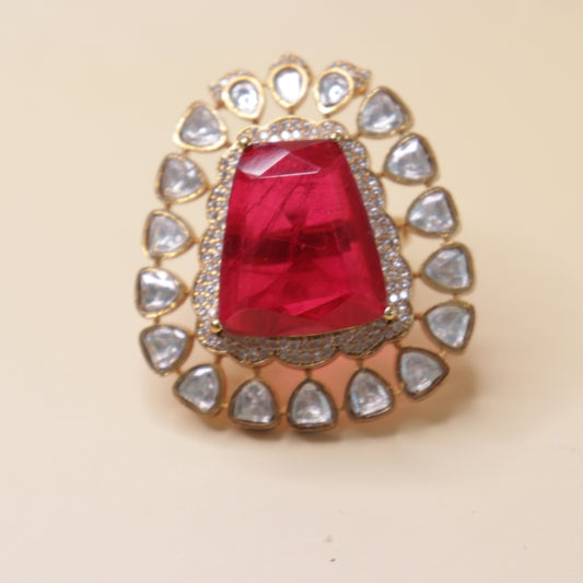 Royal Gem Halo Rings