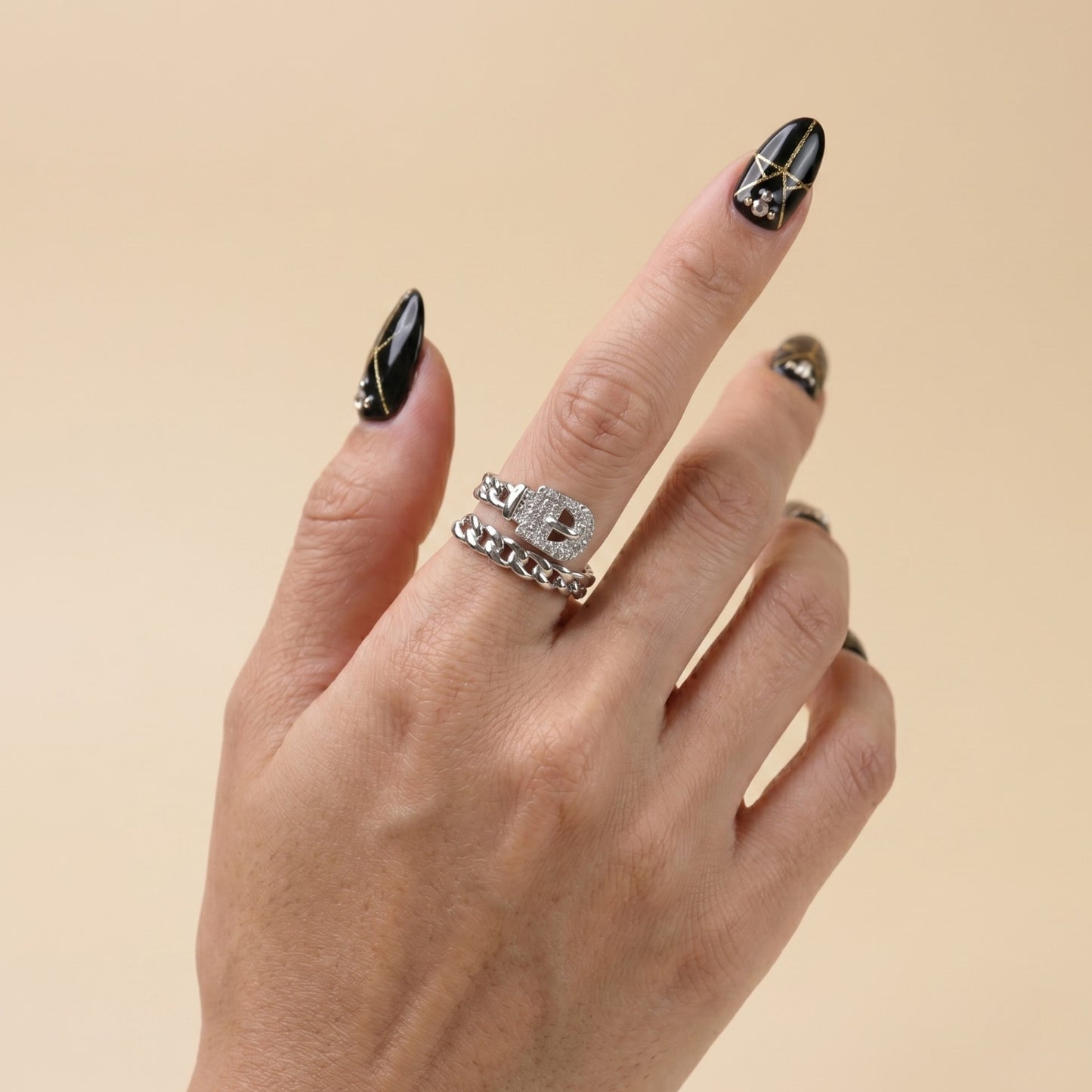 Urban Chain Belt Ring