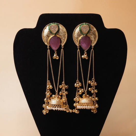 Zareen Pearl Tassel Earrings