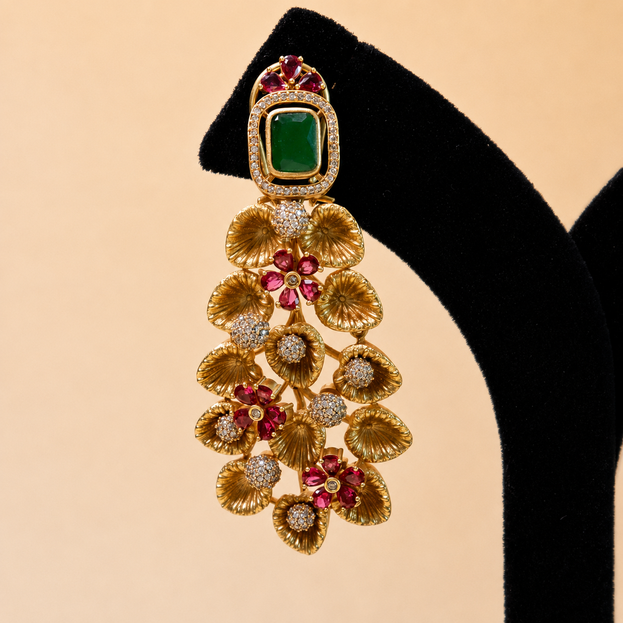 Velvet Blossom Gemstones Earrings