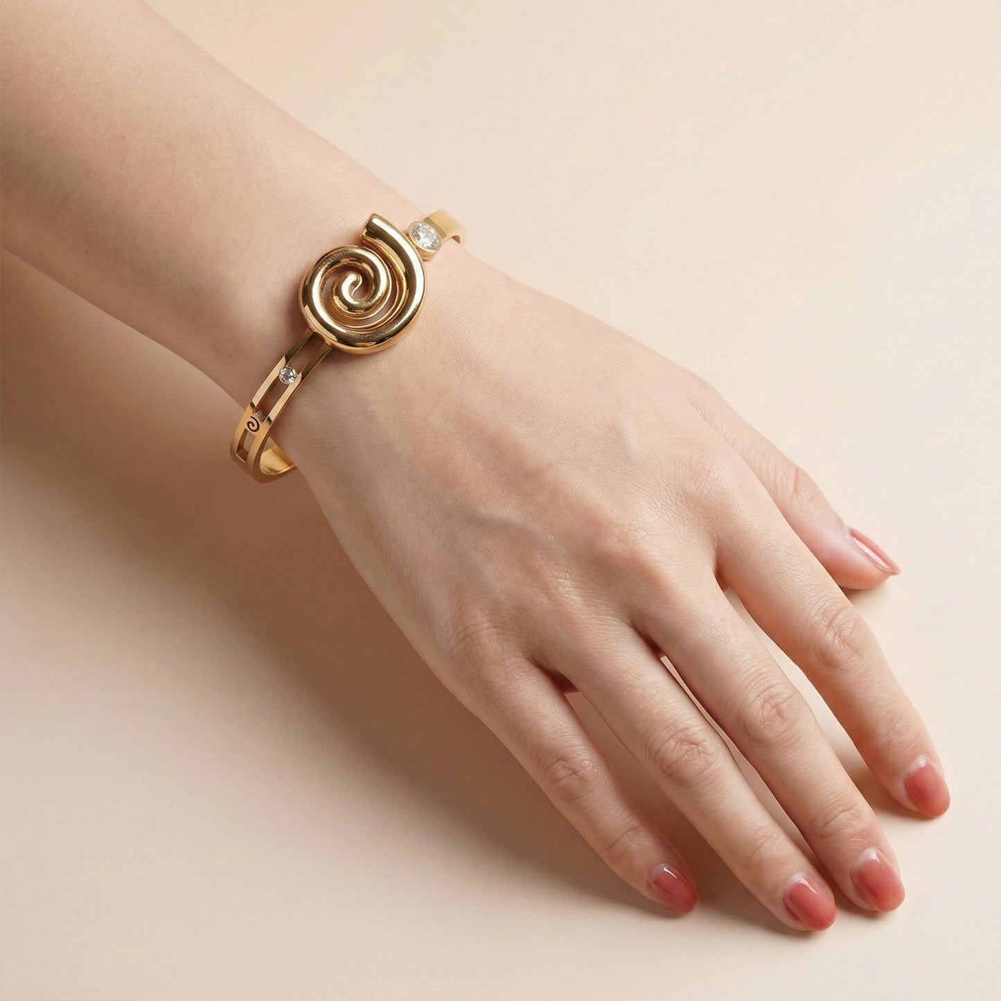 Twist Gold Cuff Bracelet