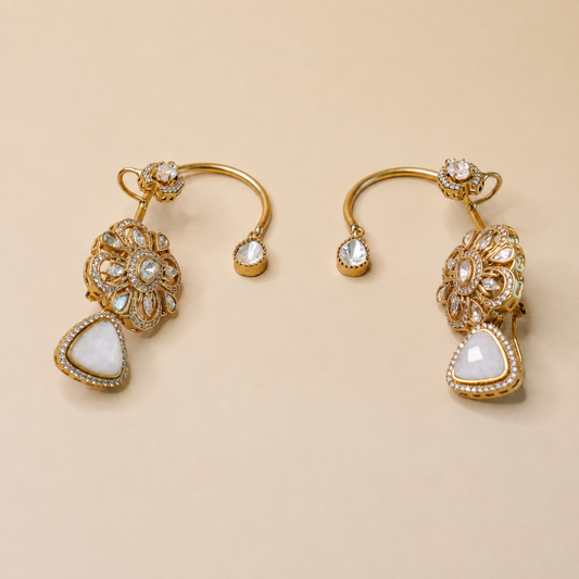 Floral Cascade Gemstone Earrings