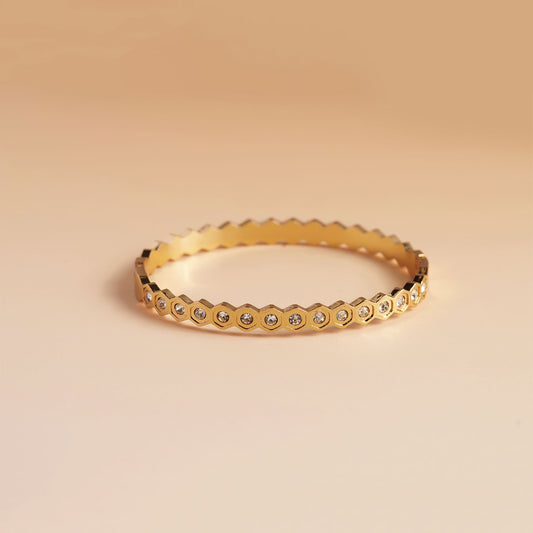 Modernist Gold-Tone Bracelet