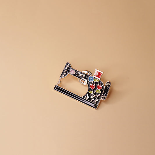 Floral Threadwork Brooch