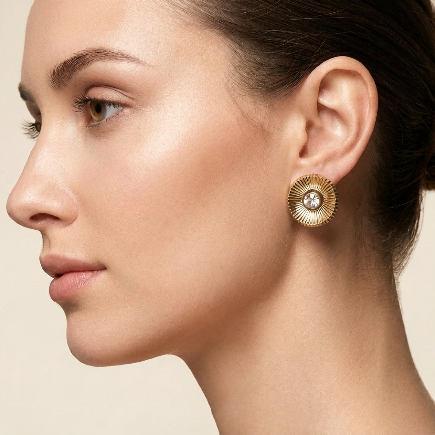 Luxe Ray Crystal Earrings