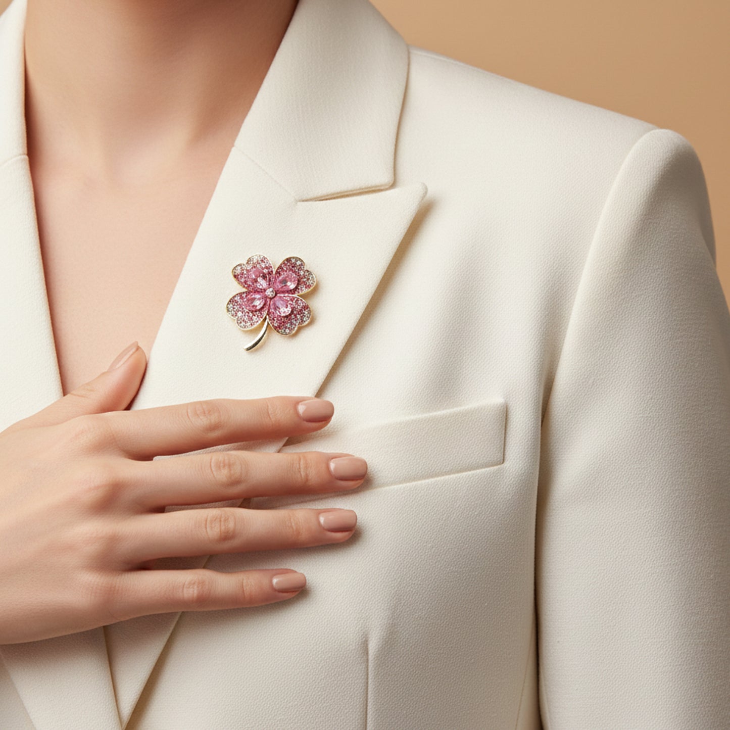 Dazzling Flora Duo Brooch