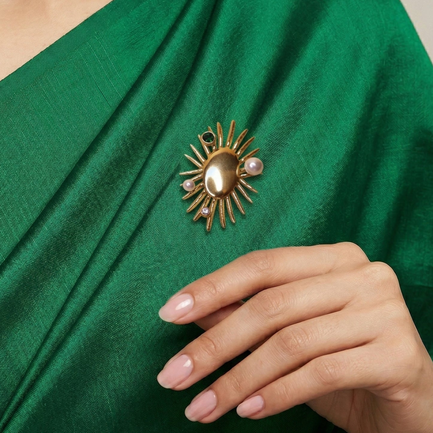 Sunflare Elegance Brooch