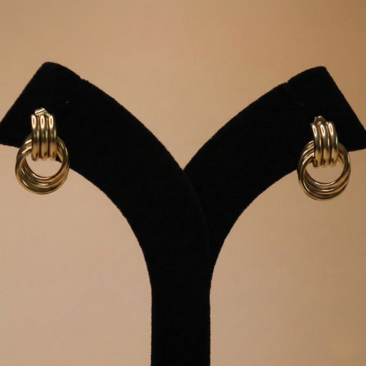 Ribbed Knots Earrings