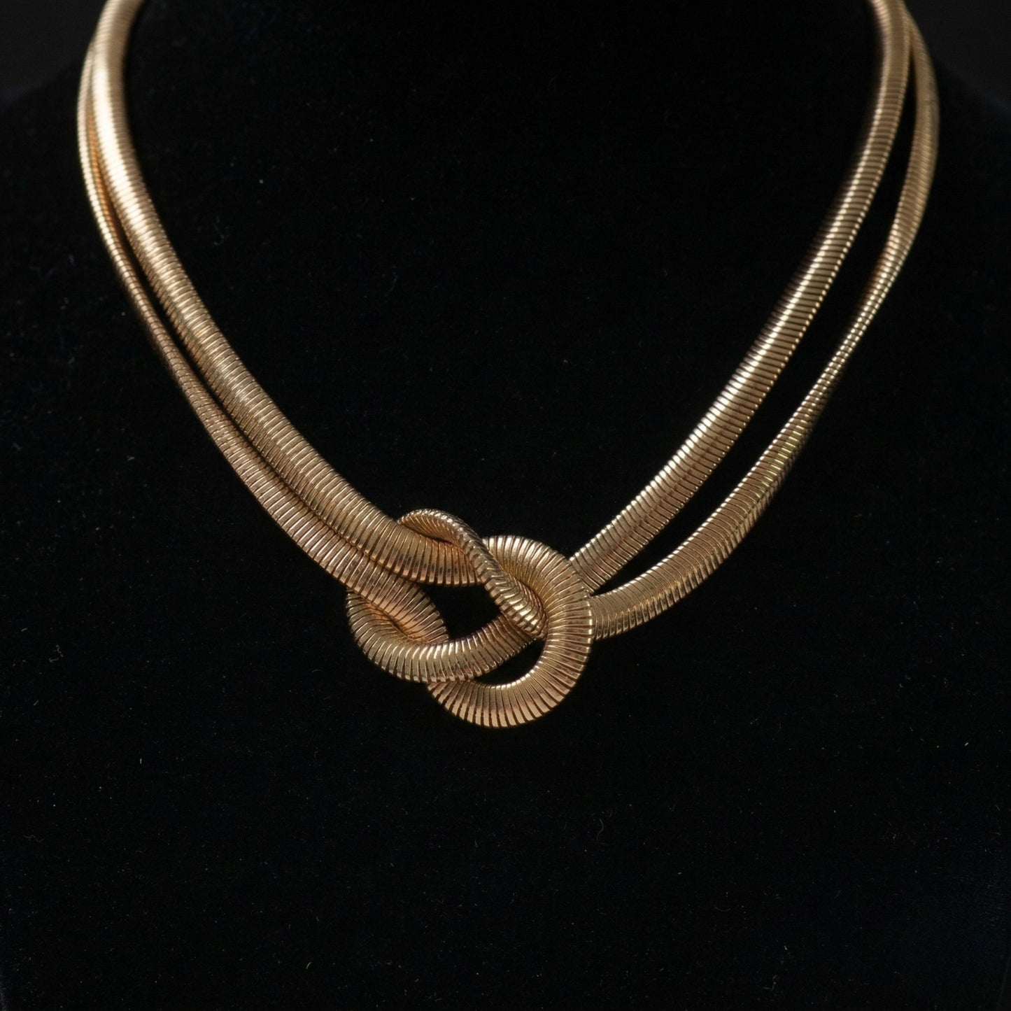 Golden Unity Knot Neck Chain