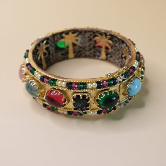 Jewel-Toned Mosaic Bangle