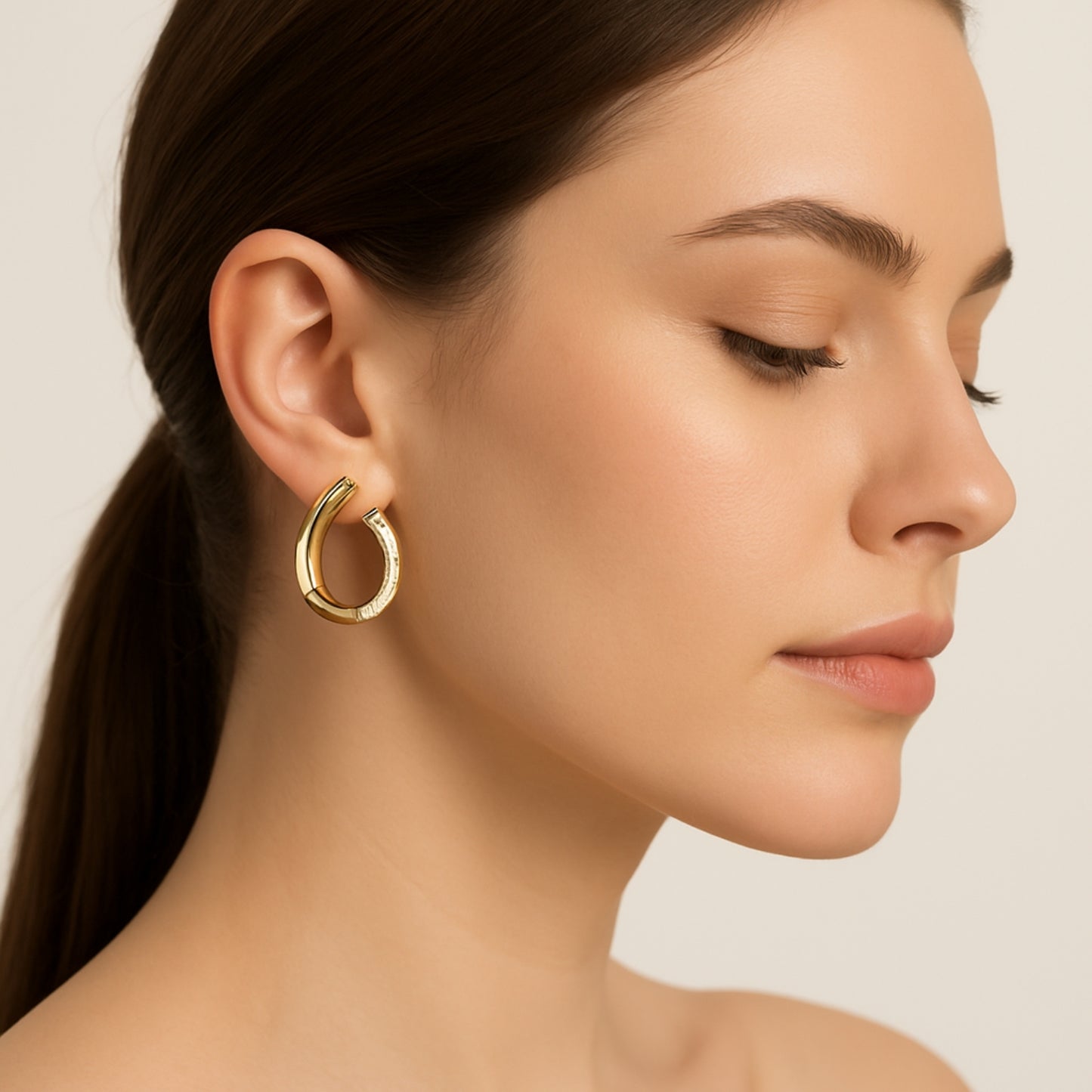 Luxe Curve Crystal Earrings