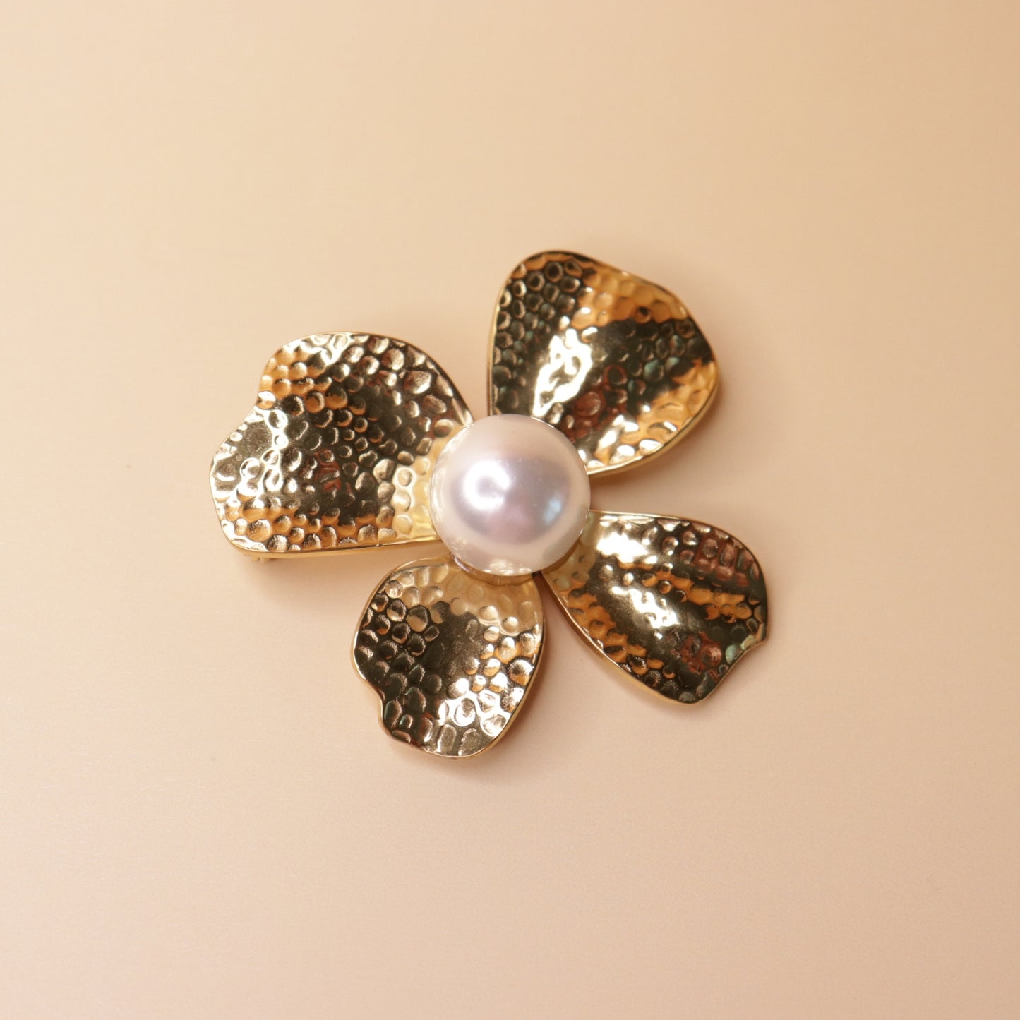 Lustre & Gold Floret Brooch