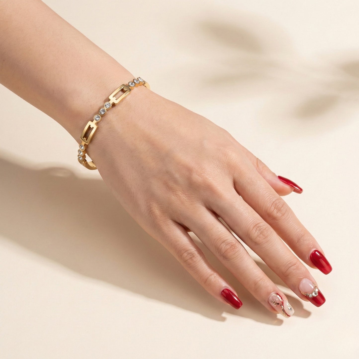 Orion Gold-Tone Crystal Bracelet