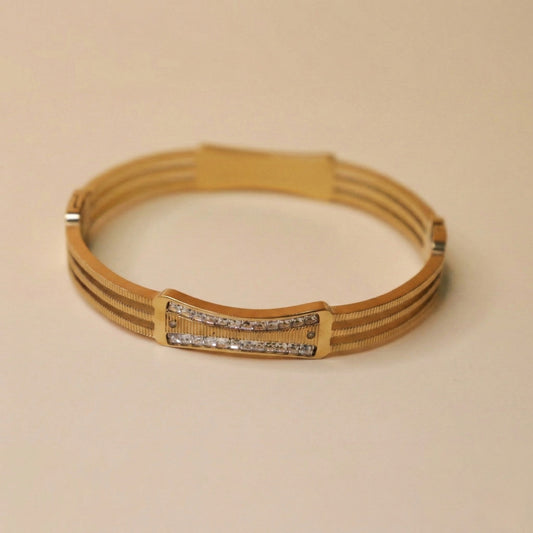 Golden Horizon Triple Bracelet