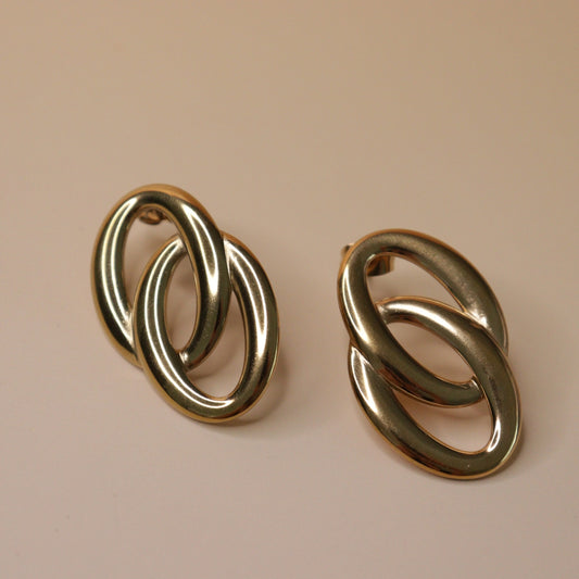 Dual Loop Statement Earrings
