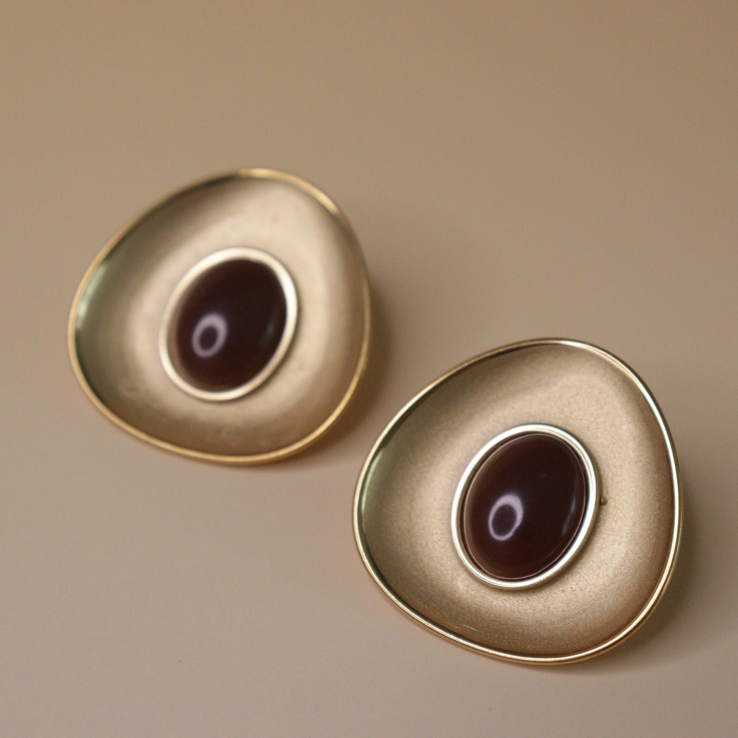 Modernist Shield Earrings