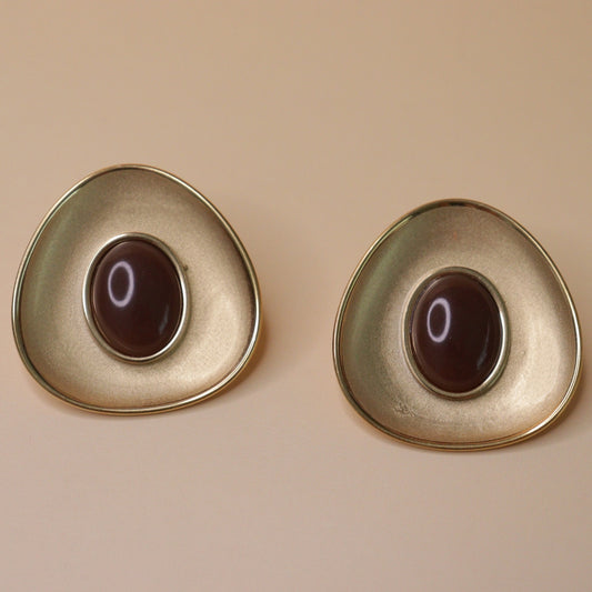 Modernist Shield Earrings