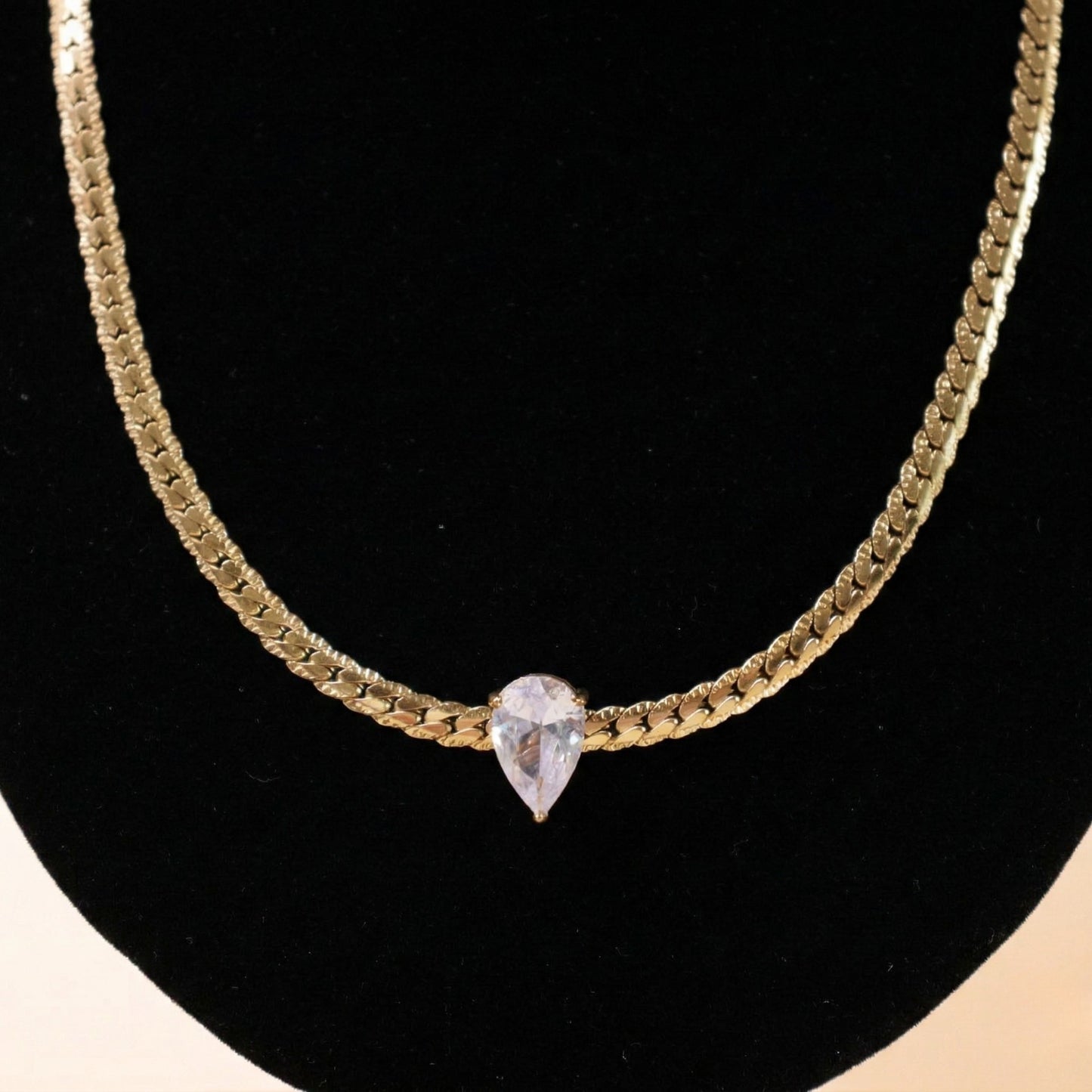 Golden Pear Neck Chain