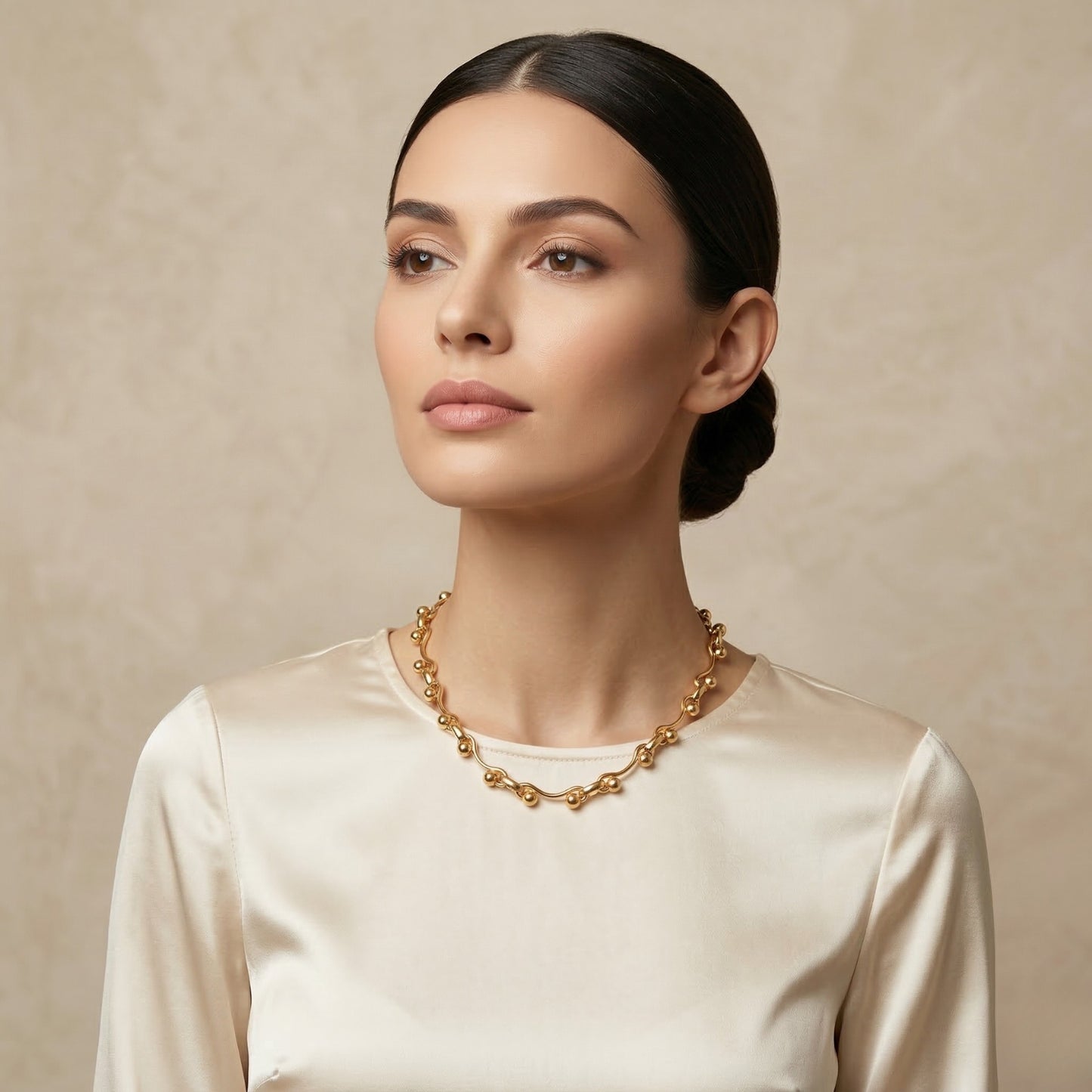 Beaded Flow Neck Chain