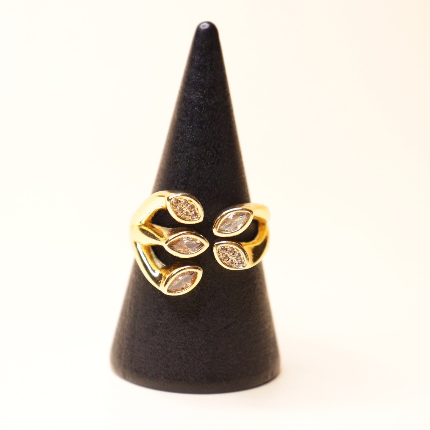 Gilded Laurel Ring
