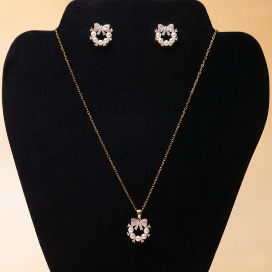 Pearl Bow Elegance Set