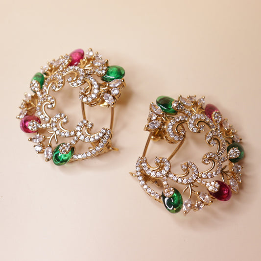Meher Jadau Cz Earrings