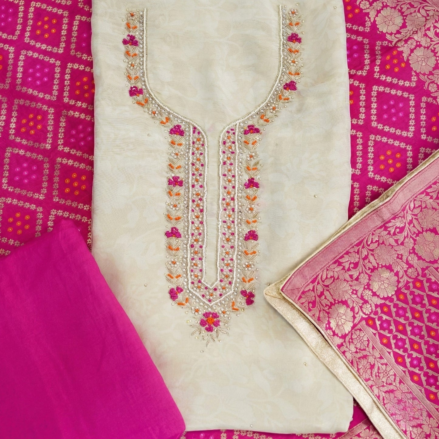Royal Petal Silk Ensemble