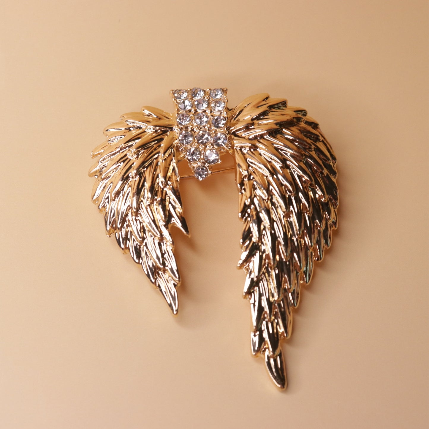 Aura Crystal Wing Brooch