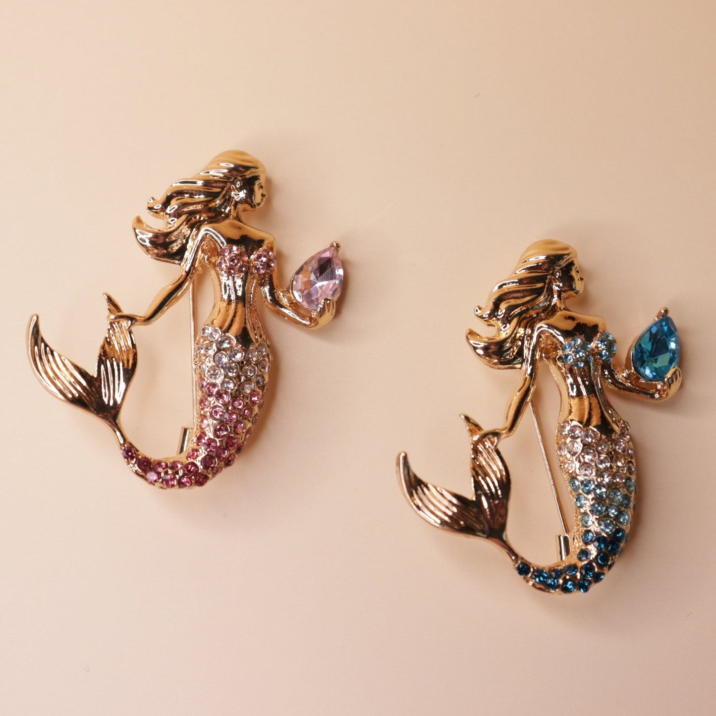 Mermaid Elegance Combo - 18K gold plated jewellery combo set - Mehraya - close-up view