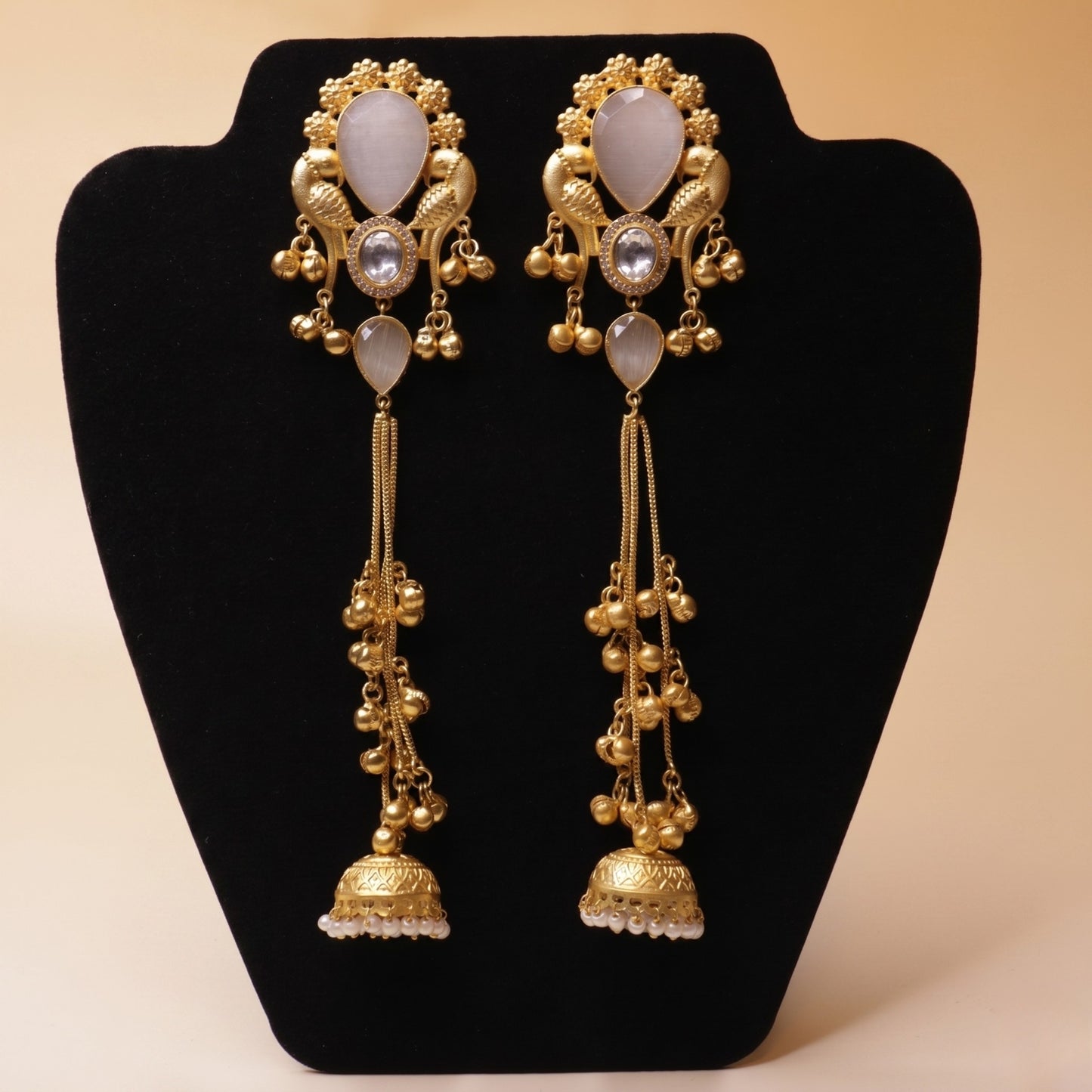 Peacock Pearl Style Earrings