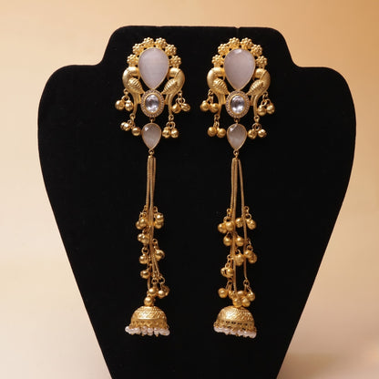 Peacock Pearl Style Earrings