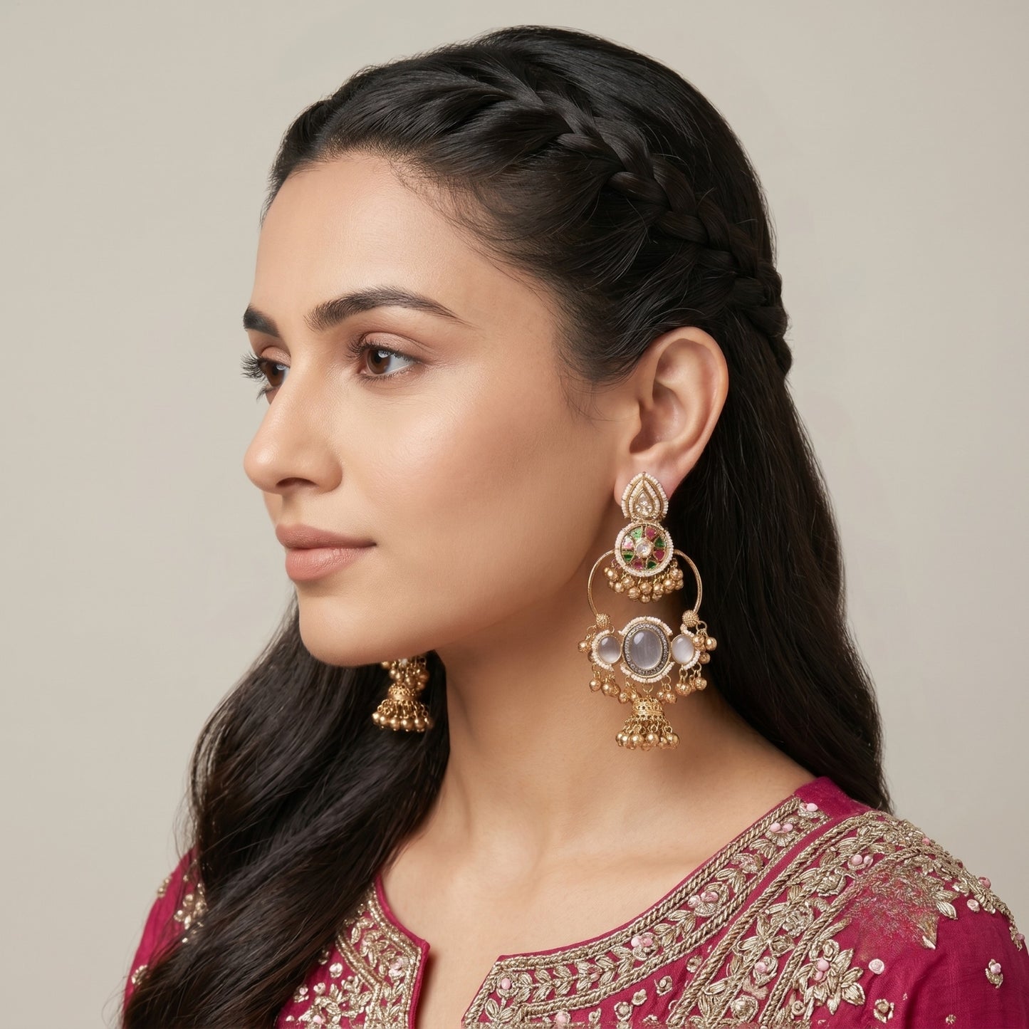 Mehfil-e-Rang Earrings