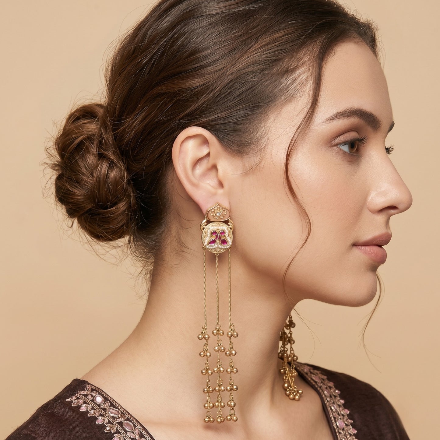 Gulnaar Tassel Earrings