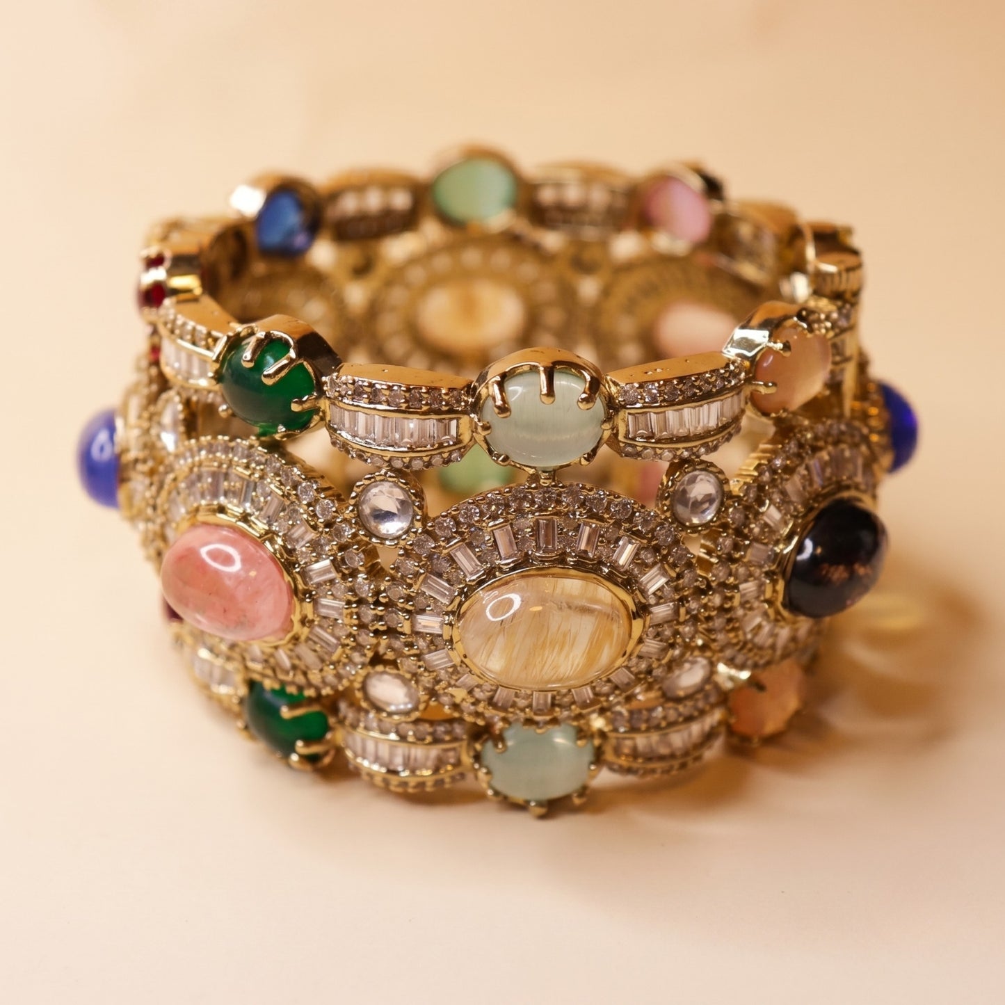 Multistone Statement Cuff