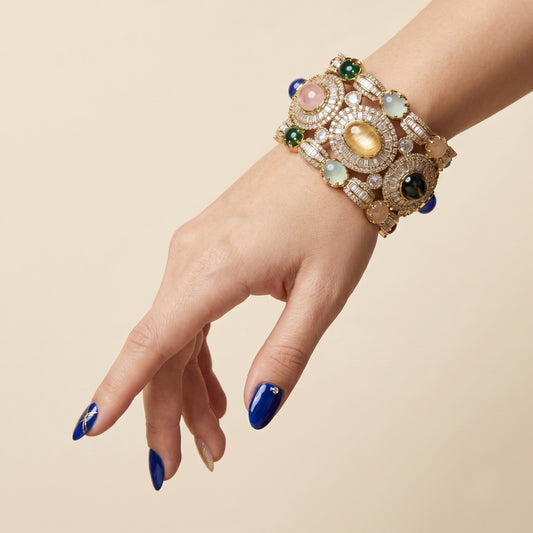 Multistone Statement Cuff