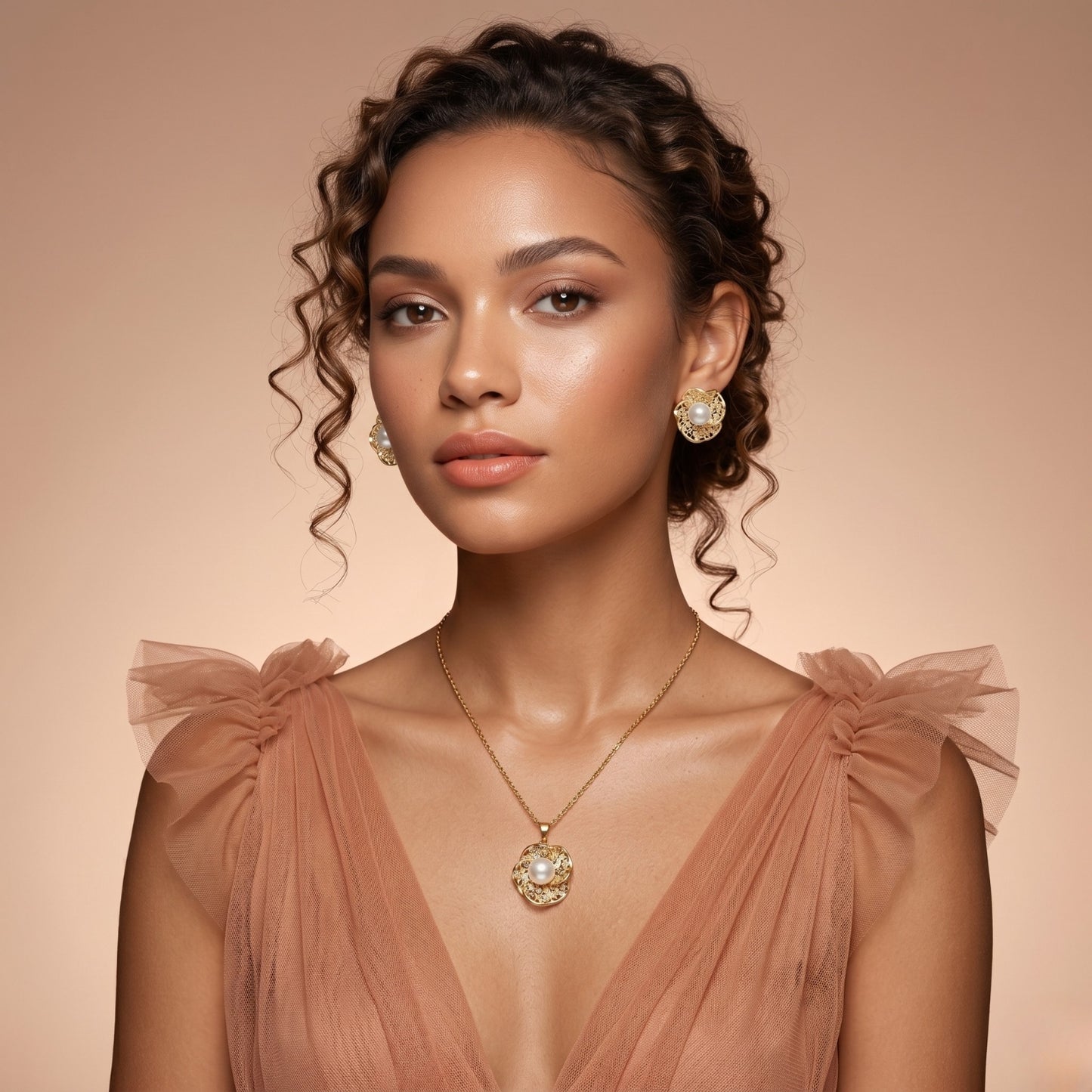 Vintage Gold Pearl Set