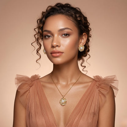 Vintage Gold Pearl Set
