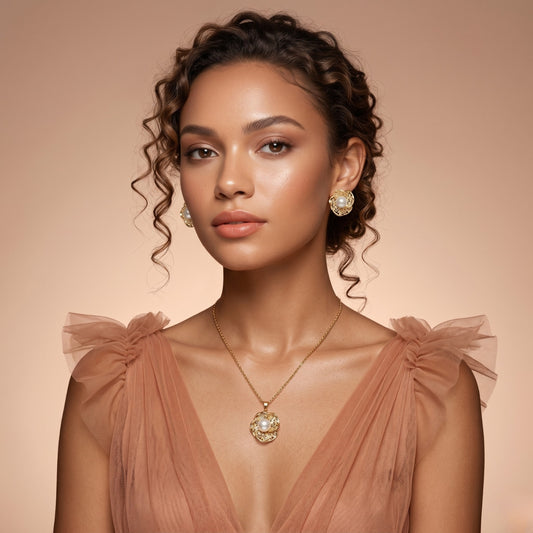 Vintage Gold Pearl Set