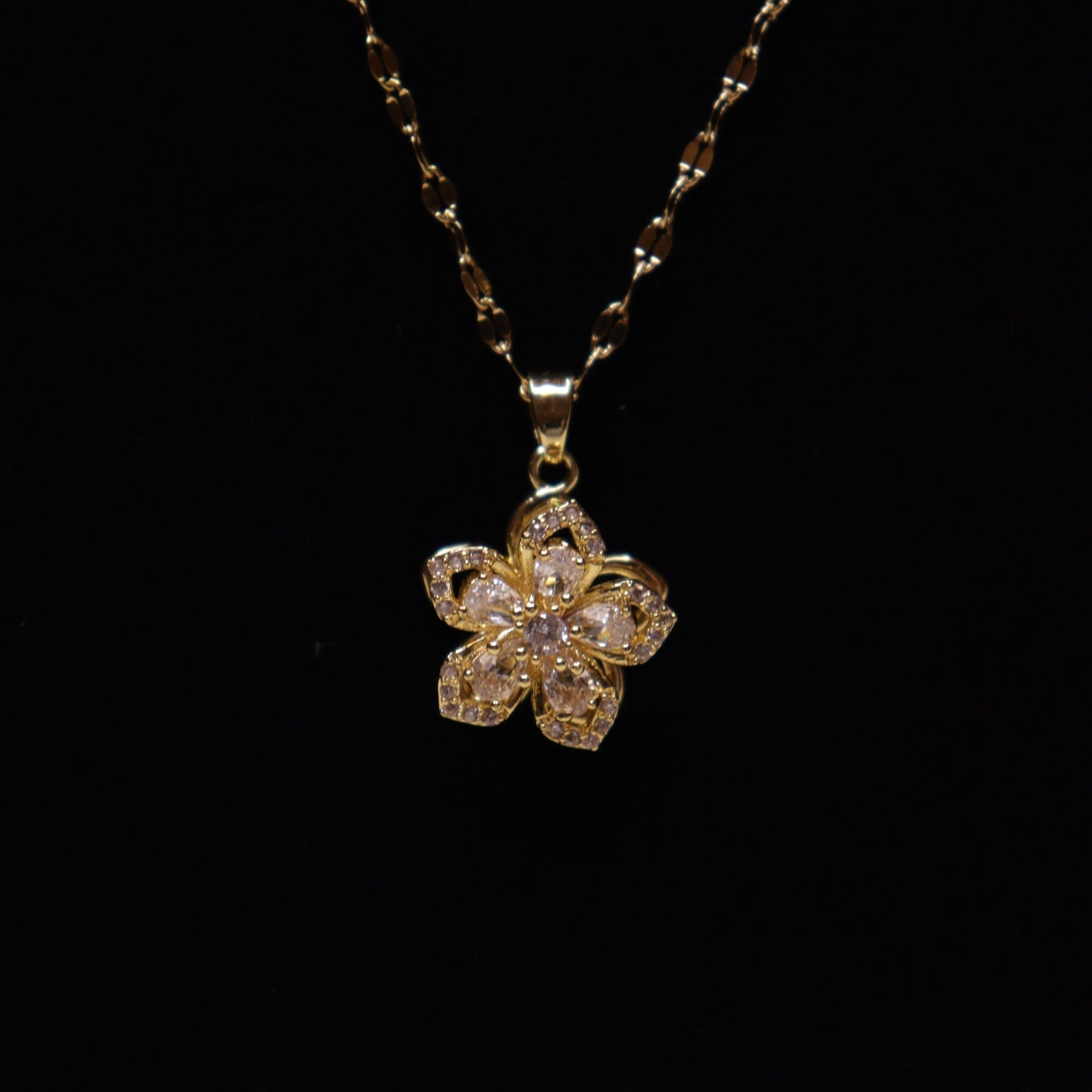 Golden Petal Charm Set