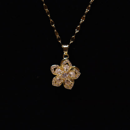 Golden Petal Charm Set