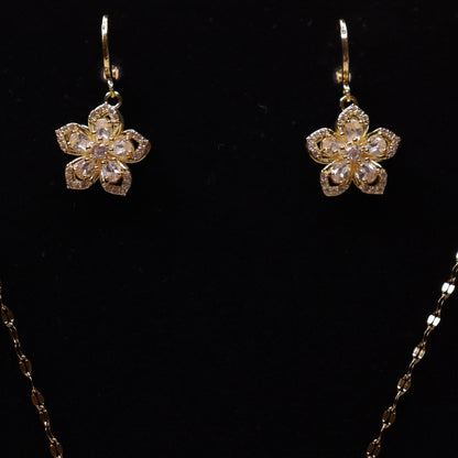 Golden Petal Charm Set