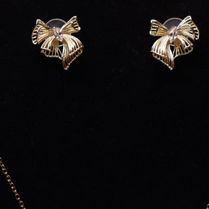 Textured Bow Elegance Set