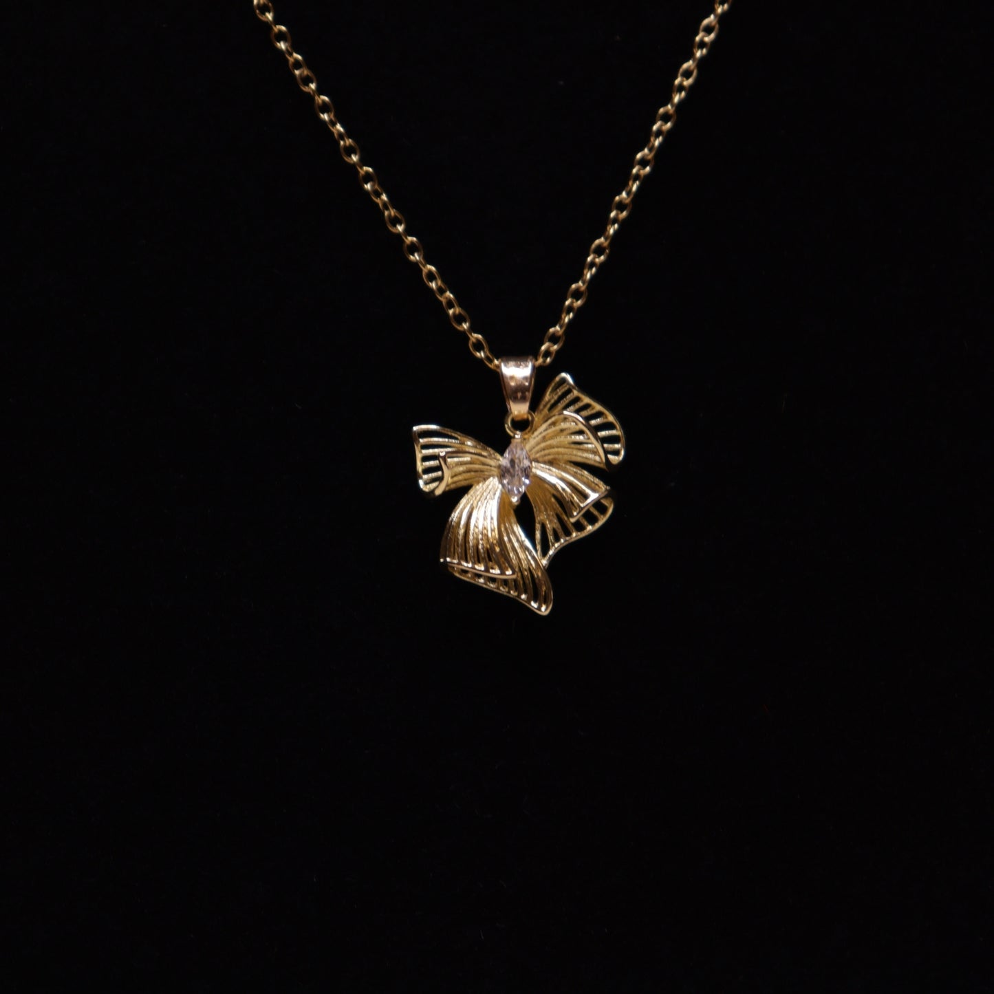 Textured Bow Elegance Set