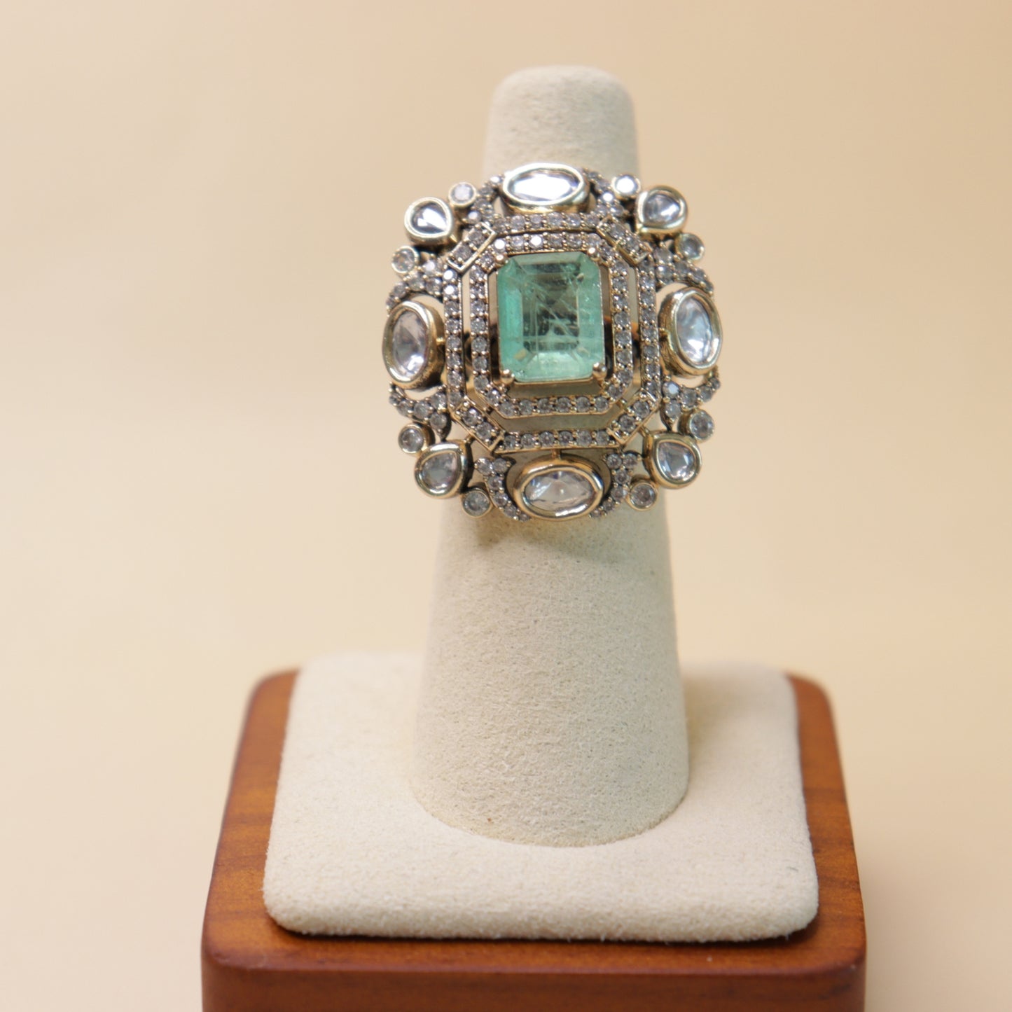 Polki Statement Ring