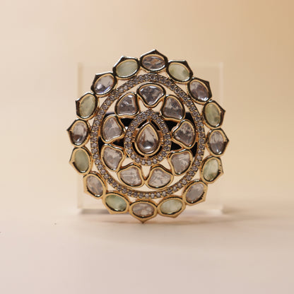 Imperial Polki Mandala Ring