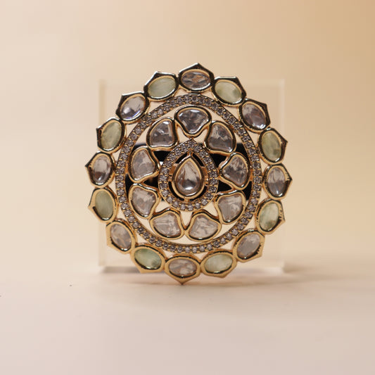 Imperial Polki Mandala Ring