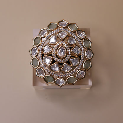 Imperial Polki Mandala Ring