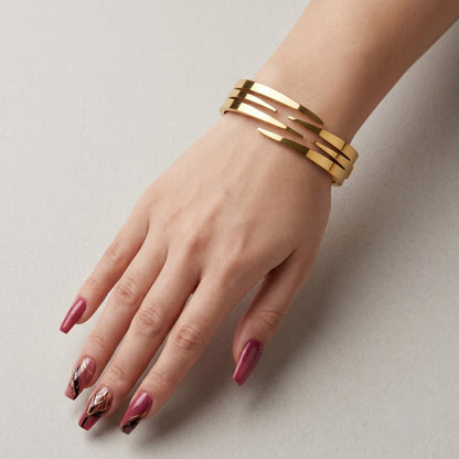 Golden Breeze Cuff Bracelet