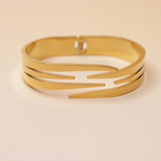 Golden Breeze Cuff Bracelet
