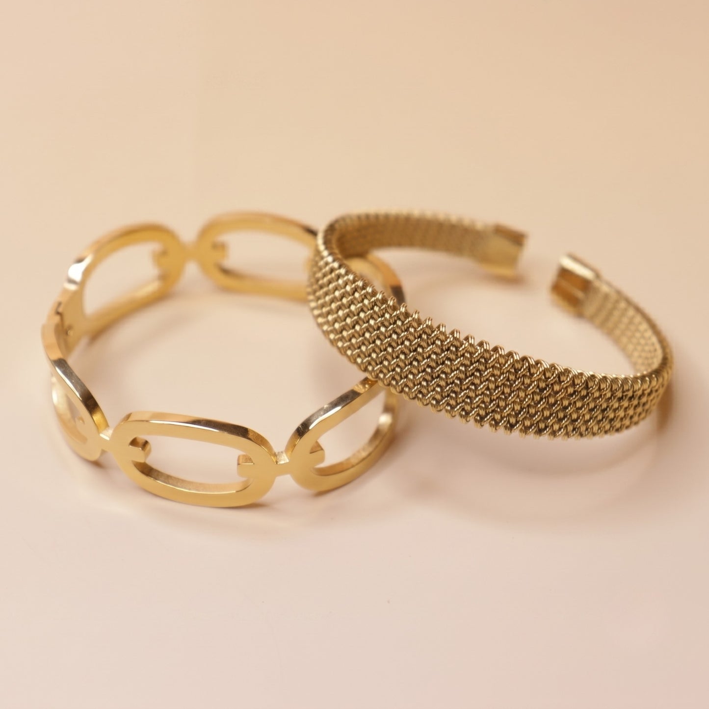 Mesh & Chain Duo Bracelet